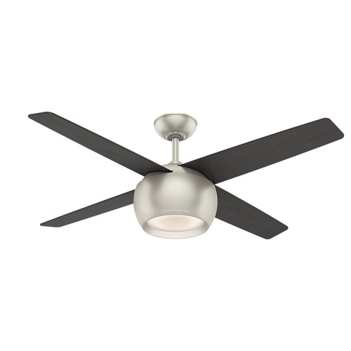 Ceiling Fans | Casablanca 59333 54 in. Valby Matte Nickel Ceiling Fan with Light and Wall Control image number 0