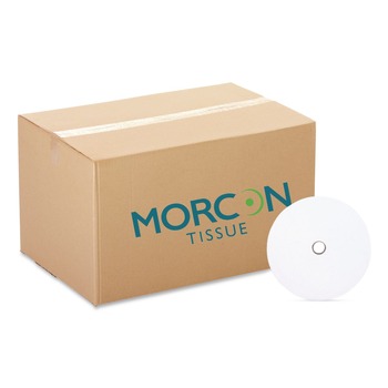 Morcon Paper 2-Ply Septic Safe Small Core Bath Tissue - White (12 Rolls/Carton)