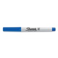 Office Jansan | Sharpie 37003 Permanent Marker - Ultra-Fine Needle Tip/Blue (1-Dozen) image number 2