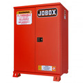 Save an extra 10% off this item! | JOBOX 1-853610 30 Gallon Heavy-Duty Safety Cabinet (Red) image number 0