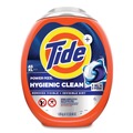 Cleaning & Janitorial Supplies | Tide 80871258 Hygienic Clean Heavy 10x Duty Power Pods 76 oz. Tub HE Compatible Laundry Detergent - Original Scent (4/Carton) image number 1