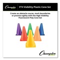 Toys | Champion Sports TC9SET 5 in. x 5 in. Base 9 in. Tall  High-Visibility Plastic Cones - Assorted Colors (6/Set) image number 2