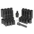 Sockets | Grey Pneumatic 1243RD 42-Piece 3/8 in. Drive 6-Point SAE/Metric Impact Socket Set image number 0