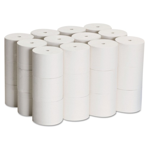 Toilet Paper | Georgia Pacific Professional 19375 Coreless 2-Ply Bath Tissue - White (36 Rolls/Carton, 1000 Sheets/Roll) image number 0