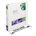Office Jansan | Avery 01318 Heavy-Duty 1 in. Capacity 11 in. x 8.5 in. 3 Ring View Binder with DuraHinge, One Touch EZD Rings, and Extra-Wide Cover - White image number 2