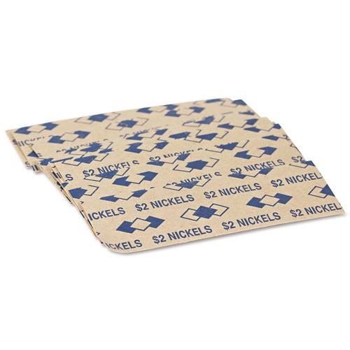 Office Jansan | PM Company 53005 $2 Nickels Tubular Coin Pop-Open Wrappers (1000/Pack) image number 0