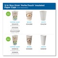 Cutlery | Dixie 5356CD PerfecTouch 16 oz Paper Hot Cups with Coffee Haze Design (50/Sleeve, 20 Sleeves/Carton) image number 3