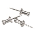  | GEM CPAL4 0.5 in. Aluminum Head Push Pins - Silver (100/Box) image number 1