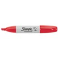 Permanent Markers | Sharpie 38202 Medium Chisel Tip Permanent Marker - Red (1-Dozen) image number 2