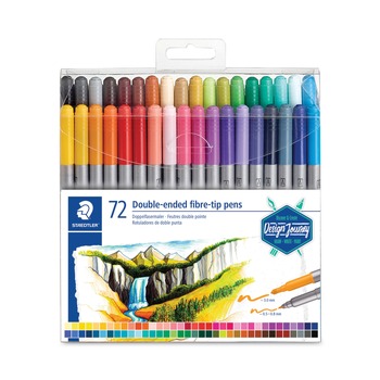 Staedtler Double Ended Markers - Assorted Bullet Tips/Colors (72/Pack)