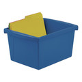 Storage Bins & Lids | Storex 61514U06C 4 Gallon 10 in. x 12.63 in. x 7.75 in. Storage Bins - Randomly Assorted Colors image number 2