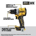 Combo Kits | Factory Reconditioned Dewalt DCK2051D2R 20V MAX XR 1/2 in. Cordless Drill Driver and 20V MAX ATOMIC 1/4 in. Cordless Impact Driver Combo Kit (2 Ah) image number 2