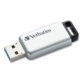 Office Electronics & Batteries | Verbatim 70057 128 GB Store 'n' Go Secure Pro USB Flash Drive with AES 256 Encryption - Silver image number 0
