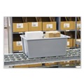 Cleaning Carts | Rubbermaid Commercial FG173100GRAY Palletote 2 cu ft. Capacity 23.50 in. x 19.50 in. x 10 in. Stack and Nest Box - Gray image number 2
