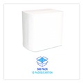 Paper Towels and Napkins | Boardwalk BWK6000INTW 6.3 in. x 8.5 in. 1-Ply Interfold Napkins - White (12/Carton) image number 5
