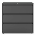  | Alera 25507 42 in. x 18.63 in. x 40.25 in. 3 Legal/Letter/A4/A5 Size Lateral File Drawers - Charcoal image number 1