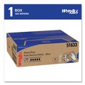 Cleaning Cloths | WypAll 51633 12.5 in. x 23.5 in. Heavy-Duty Foodservice Cloths - Blue (100/Carton) image number 1