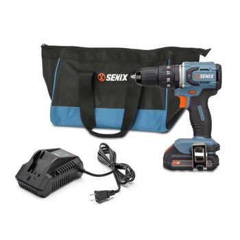 Senix 20V MAX Brushless Lithium-Ion 1/2 in. Cordless Hammer Drill Kit (2 Ah)