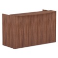  | Alera VA327236WA Valencia Series 71 in. x 35.5 in. x 42.5 in. Reception Desk with Transaction Counter - Modern Walnut image number 2