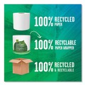 Toilet Paper | Seventh Generation 137038 2-Ply Septic Safe Individually Wrapped Rolls 100 Percent Recycled Bathroom Tissue - White (60/Carton) image number 3