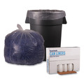 New Year New Savings! Save $25 off $150 | Boardwalk X8046SCKR01 40 in. x 46 in. 45-Gallon 1.1 mil. Perforated Recycled Low-Density Polyethylene Can Liners - Clear (100/Carton) image number 3