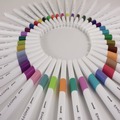 Office Jansan | uni-ball 24839 Fine 0.4 mm Stick EMOTT ever fine Porous Point Pen - Assorted Ink Colors, White Barrel (1 Set) image number 8
