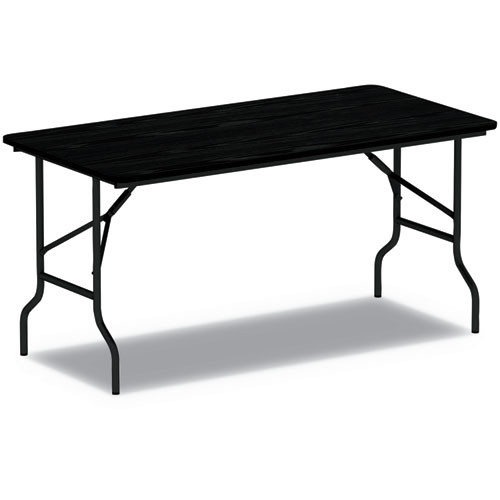 Office Desks & Workstations | Alera ALEFT727218BK Wood 71-7/8 in. x 17-3/4 in. x 29-1/8 in. Folding Table - Black image number 0