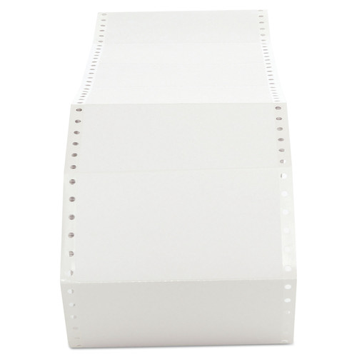 Office Jansan | Universal UNV75114 2.94 in. x 5 in. Dot Matrix Printer Labels- White (3000/Box) image number 0