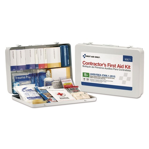 First Aid | First Aid Only 90671 Contractor ANSI Class B First Aid Kit for 50 People (254-Pieces/Kit) image number 0