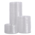 Cutlery | Boardwalk BWKPETSTRAW 16 oz. - 24 oz. PET Cold Cup Lids - Clear (1000/Carton) image number 1
