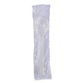 Cutlery | Boardwalk BWKSSHWPPWIW Heavyweight Wrapped Polypropylene Soup Spoons - White (1000/Carton) image number 1