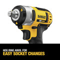 Impact Wrenches | Dewalt DCF883M2 20V MAX XR Brushed Lithium-Ion 3/8 in. Cordless Impact Wrench with Hog Ring Anvil with (2) 4 Ah Batteries image number 5