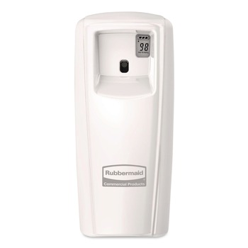 Rubbermaid Commercial 3.6 in. x 4.33 in. x 8.75 in. TC Microburst 9000 LCD Odor Control System - White