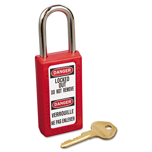MASTER LOCK Safety Thermoplastic Keyed Lockout Padlock-6Pck-Danger Do Not Remove 