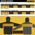 Heated Jackets | Dewalt DCHJ091D1-S 20V Lithium-Ion Cordless Men's Heavy Duty Ripstop Heated Jacket (2 Ah) - Small, Dune image number 7