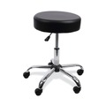 Office Jansan | Alera ALEUS4716 19.69 in. to 24.80 in. Seat Height Height Adjustable Backless Lab Stool - Black/Chrome image number 0