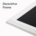Bulletin Boards | U Brands 2073U00-01 30 x 20 Magnetic Chalkboard with Decor Frame - Black Surface/White Wood Frame image number 3