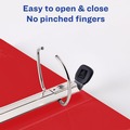 Binders & Binding Supplies | Avery 79170 One Touch EZD Rings 3 Rings 1 in. Capacity 11 in. x 8.5 in. Heavy-Duty DuraHinge View Binder - Red (12/Carton) image number 4
