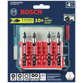 Bits and Bit Sets | Bosch CCSDEV2504 4-Piece Phillips, Square and Torx 2.5 in. Double-Ended Bits with Clip for Custom Case System image number 1