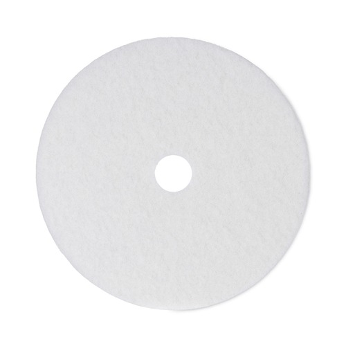 Floor Cleaners | Boardwalk BWK4021WHI 21 in. Diameter Buffing Floor Pads - White (5/Carton) image number 0