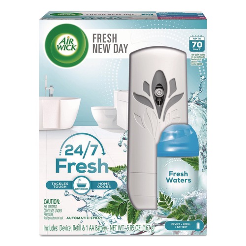 Odor Control | Air Wick 62338-88413 5.89 oz. Freshmatic Life Scents Starter Kit - Fresh Waters Refill (1-Kit) image number 0
