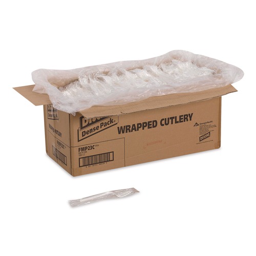 Cutlery | Dixie FMP23C Mediumweight Polypropylene Fork Cutlery - White (1000/Carton) image number 0