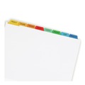 Office Jansan | Avery 11419 8-Tab Color Tabs 11 in. x 8.5 in. Traditional Color Tabs Print and Apply Index Maker Clear Label Dividers (5/Pack) image number 2