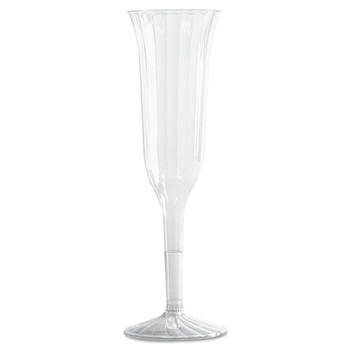 WNA WNA CCC5120 Classic Crystal 5 oz. Fluted Champagne Flutes - Clear (12 Packs/Carton, 10/Pack)