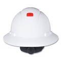 Protective Head Gear | 3M H-801SFR-UV H-800 SecureFit H-Series 4 Point Pressure Diffusion Ratchet Suspension Hard Hats with UV Indicator - White image number 0