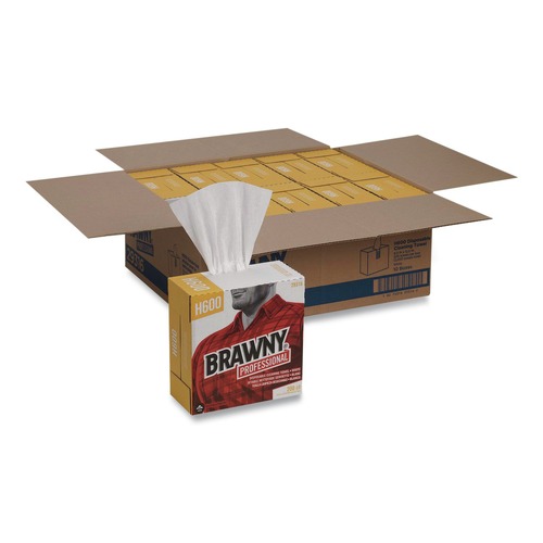 Cleaning Cloths | Georgia-Pacific 29316 9.1 x 12.5 Lightweight Disposable Shop Towels - White (2000/Carton) image number 0