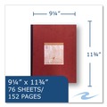 Notebooks & Pads | Roaring Spring 77648 11.75 in. x 9.25 in. 76-Sheets Quadrille Rule Lab and Science Numbered Notebook - Red Cover (24/Carton) image number 4