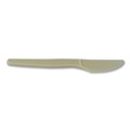 Cutlery | Eco-Products EP-S001 7 in. Plant Starch Knife - Cream (50/Pack) image number 1