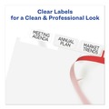 Bulk Savings Pricing 2 | Avery 11491 11 in. x 8.5 in. 8-Tab Big Tab Clear Label Dividers - White Tabs/White (1-Set) image number 3
