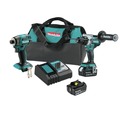 Combo Kits | Makita XT297T 18V LXT Brushless Lithium‑Ion 1/2 in. Cordless Hammer Drill Driver and 4-Speed Impact Driver Combo Kit with 2 Batteries (5 Ah) image number 0